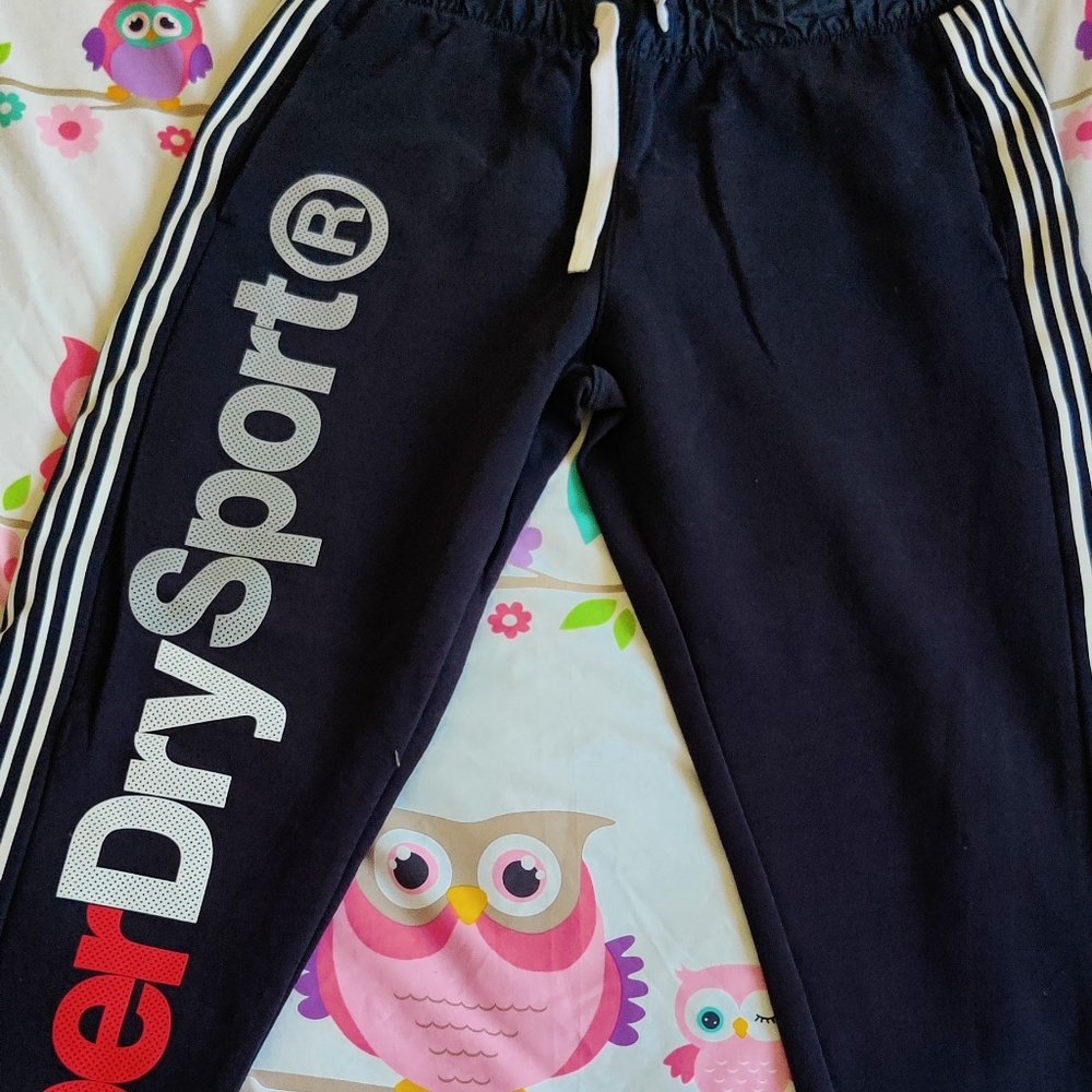 Superdry Black & White Logo Joggers